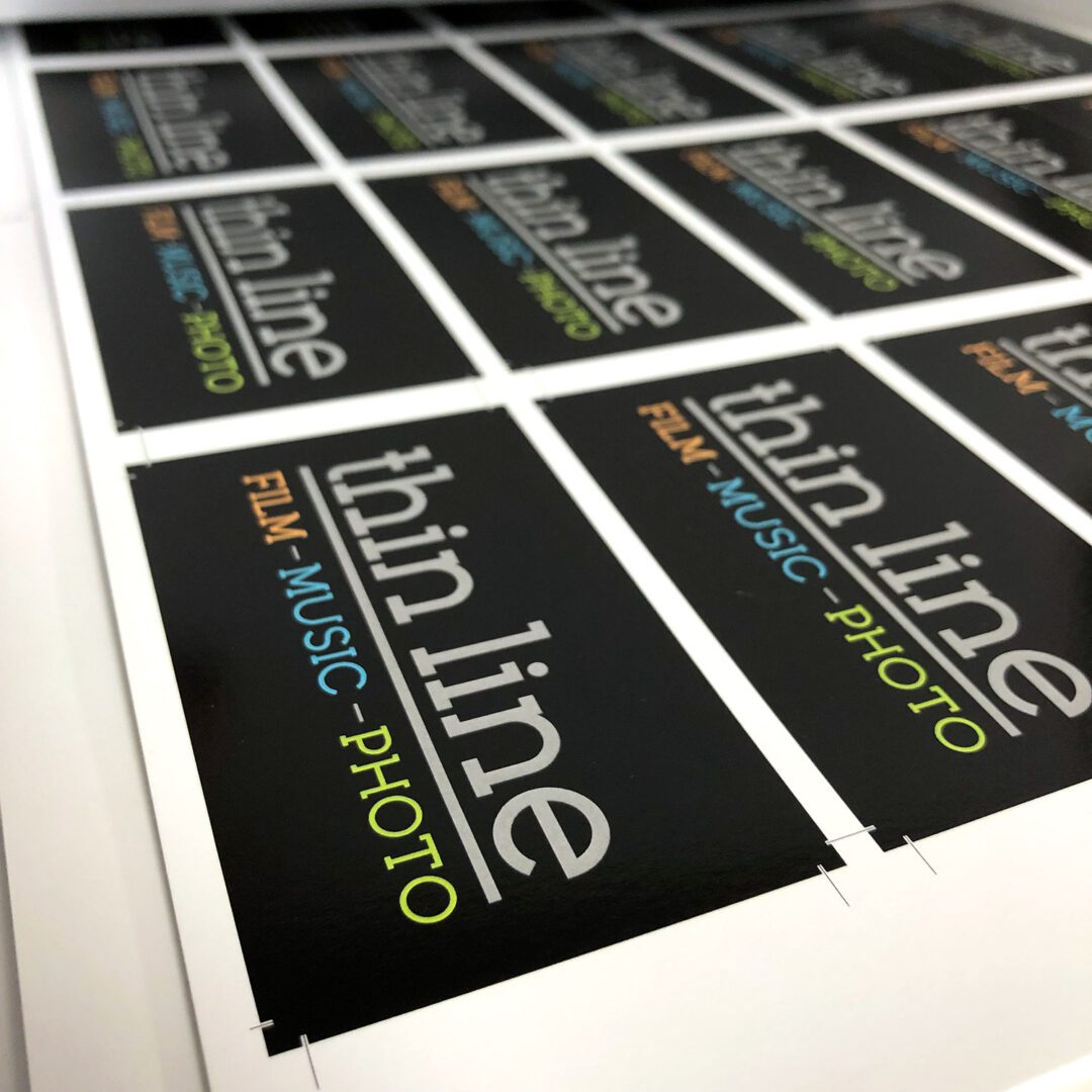 Thin Line Business Cards