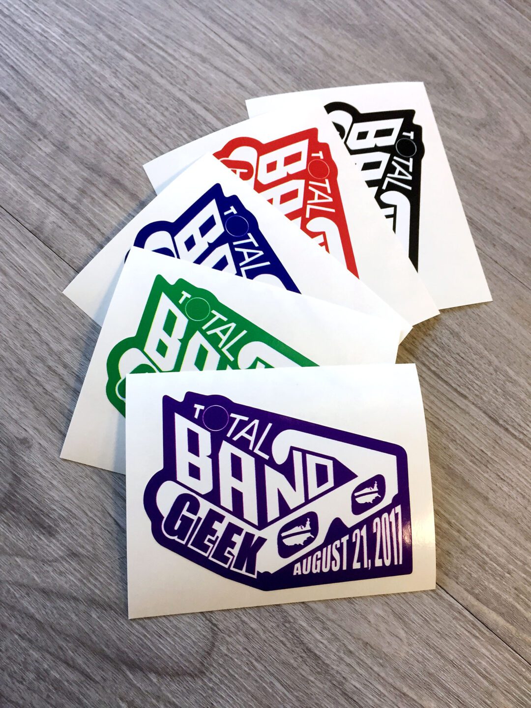Total Band Geek Sticker Printing